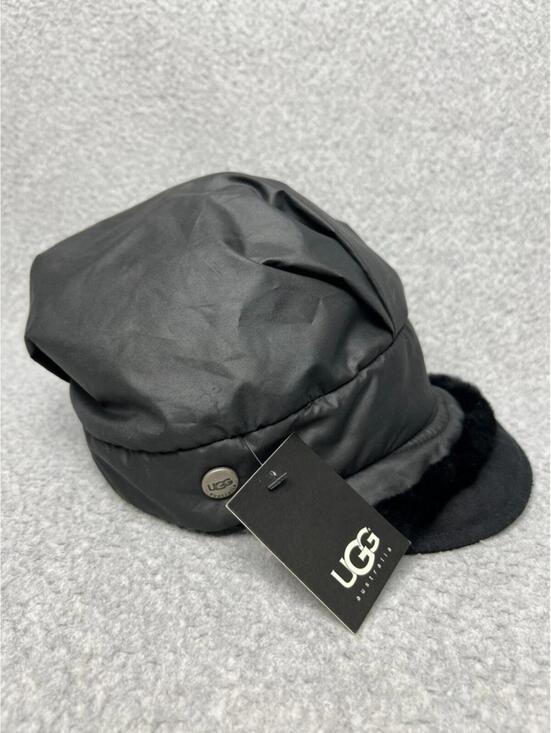 Accessories - Y2K UGG Nylon Classic Winter Mini Newsboy shearling-trimmed brim One Size New
